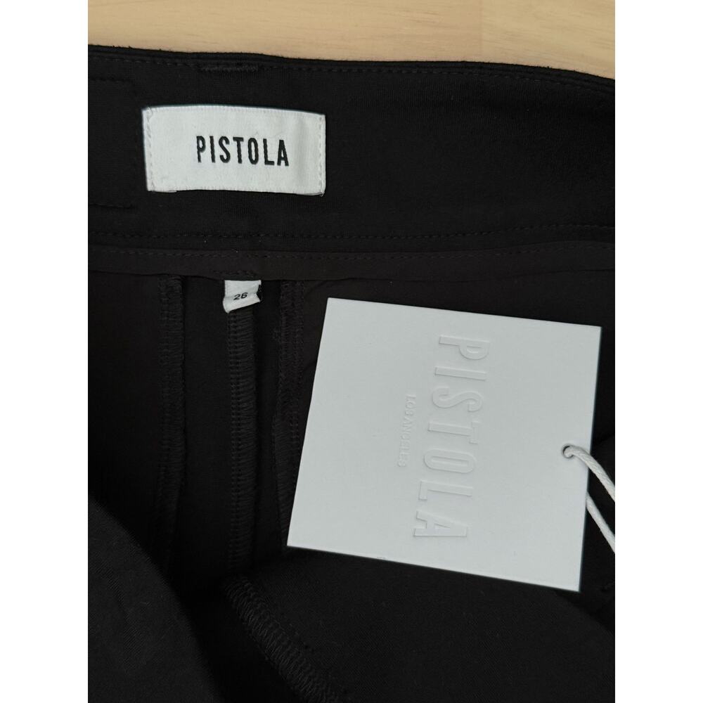 NWT Pistola Eden Pleated Ponte Barrel Tailored Trouser Night Out Black Womens 26 - Picture 8 of 9